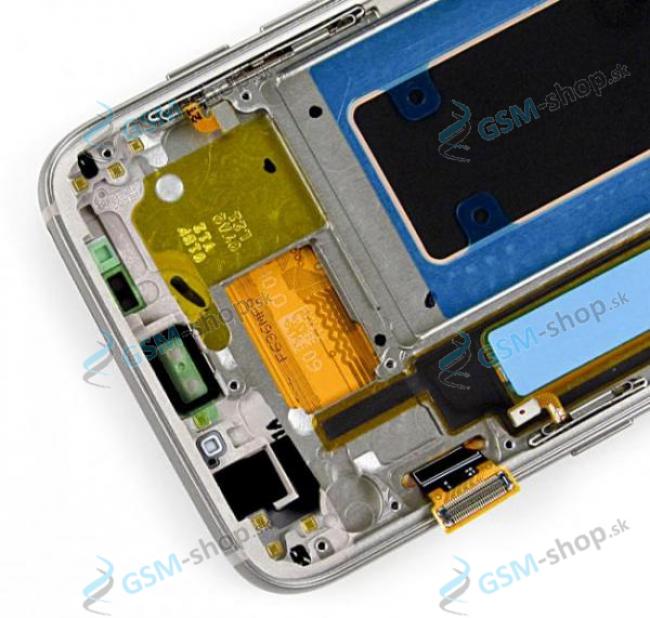 LCD displej Samsung Galaxy S7 Edge (G935F) a dotyk zlat s krytom Originl