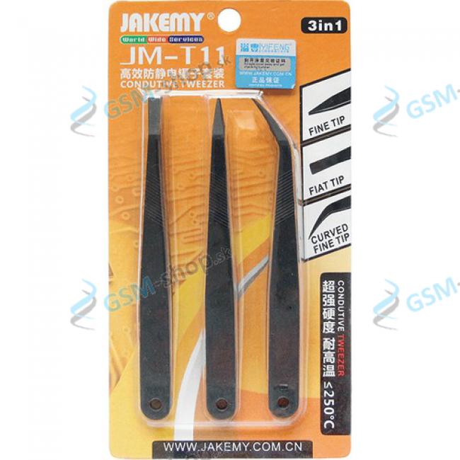 Pinzety JAKEMY JM-T11 set 3 kusy