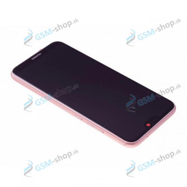 LCD displej Huawei P20 Lite a dotyk s krytom ružovým Originál