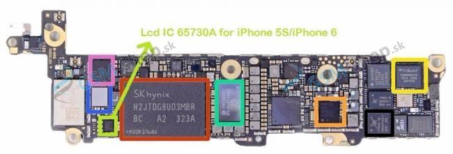 SMD ip pre Apple iPhone U3 65730 na displej Originl 10 ks