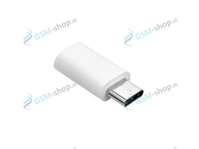 Redukcia z micro USB na USB typ C biela