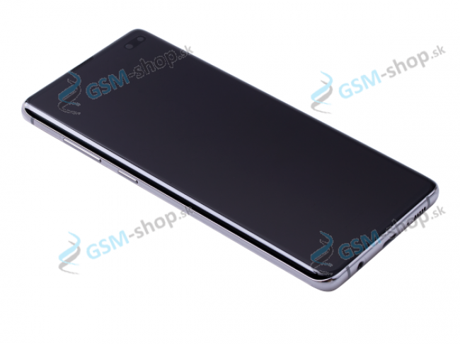 LCD displej Samsung Galaxy S10 Plus (G975) a dotyk s krytom bielym Originl