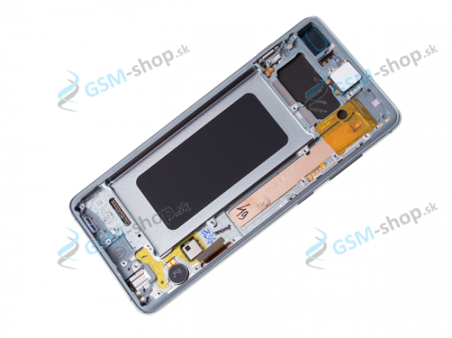 LCD displej Samsung Galaxy S10 Plus (G975) a dotyk s krytom zelenm Originl