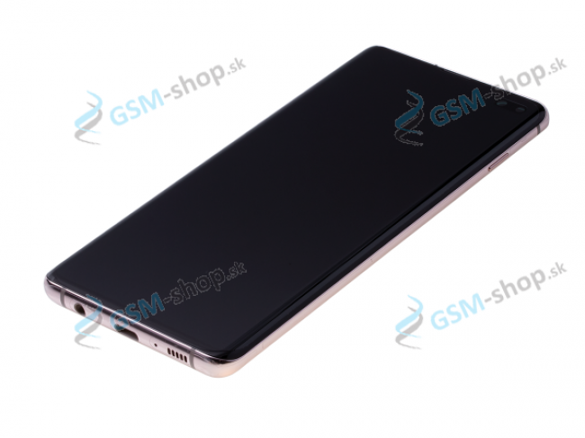 LCD displej Samsung Galaxy S10 Plus (G975) a dotyk s krytom Ceramic White Originl