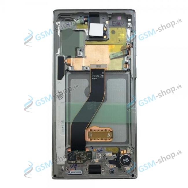 LCD displej Samsung Galaxy Note 10 (N970) a dotyk s krytom striebornm Originl