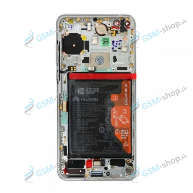 LCD displej Huawei P40 a dotyk s krytom bielym Originl