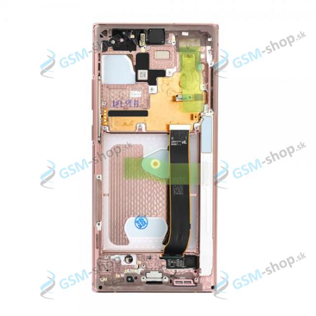 LCD displej Samsung Galaxy Note 20 Ultra 5G (N986) a dotyk bronzov s krytom Originl