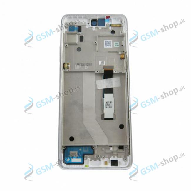 LCD displej Motorola Moto G 5G (XT2113) a dotyk s krytom striebornm Originl