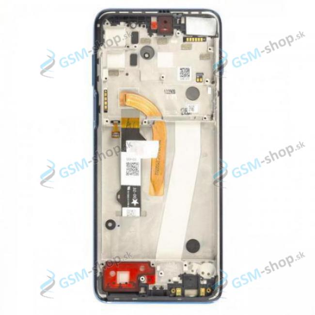 LCD displej Motorola Moto G100 (XT2125) a dotyk s krytom modrm Originl