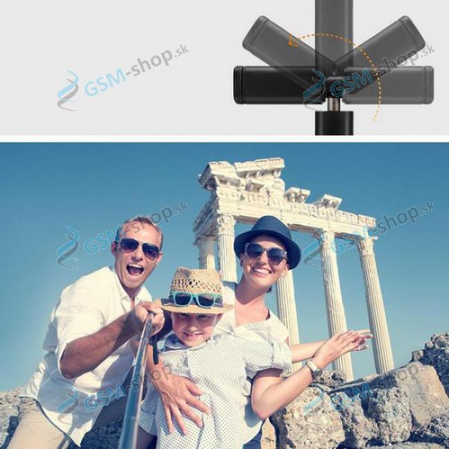 Selfie driak SPIGEN S550W s LED svetlom a bluetooth ovldanm ierny