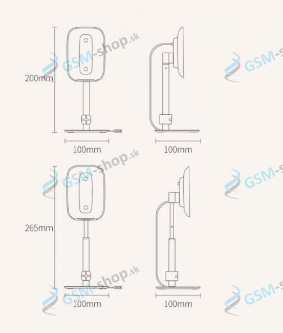 Bezdrtov nabjaka Baseus Telescopic (SUWY-D0S) 15W strieborn