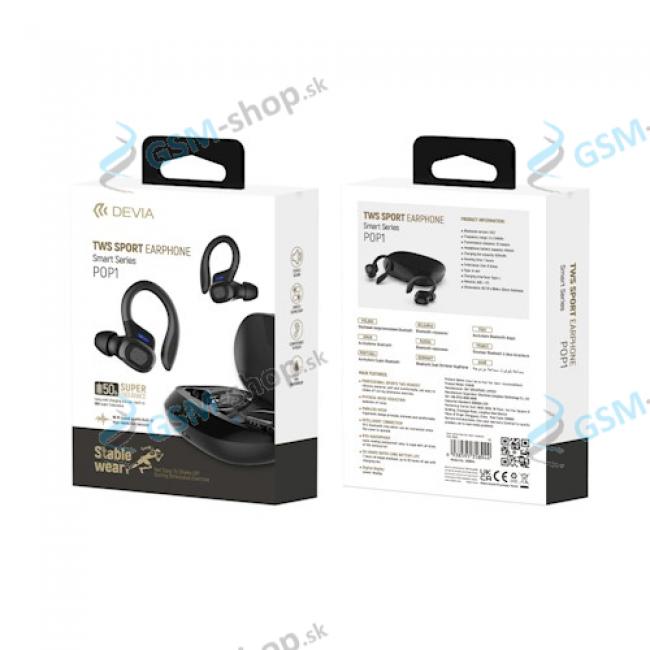 Bluetooth slchadl DEVIA TWS POP1 SPORTS ierne