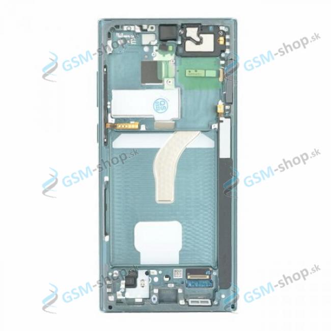 LCD displej Samsung Galaxy S22 Ultra (S908) a dotyk s krytom zelenm Originl