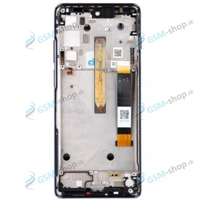 LCD displej Motorola Moto G200 (XT2175) a dotyk s krytom modrm Originl