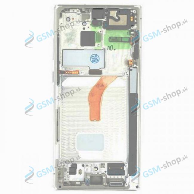 LCD displej Samsung Galaxy S22 Ultra (S908) a dotyk s krytom bielym Originl