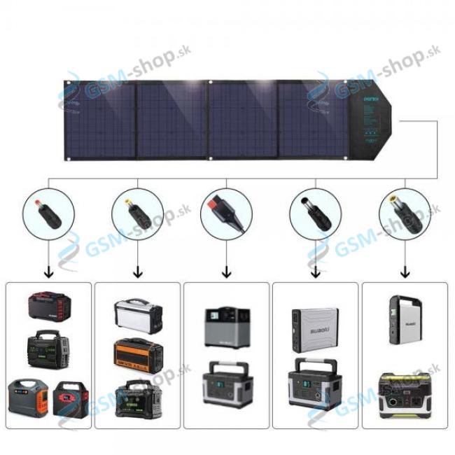Cestovn skladacia solrna nabjaka CHOETECH (SC007) 80W ierna