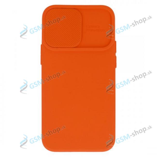 Púzdro CamShield silikón iPhone 14 oranžové