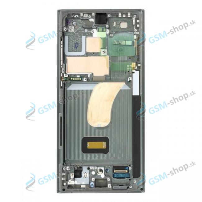 LCD displej Samsung Galaxy S23 Ultra (S918) a dotyk s krytom zelenm Originl