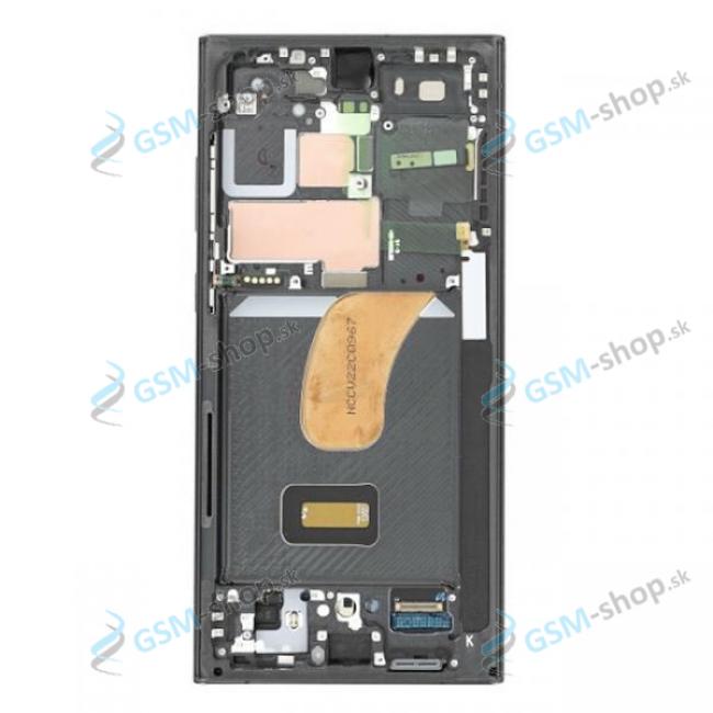 LCD displej Samsung Galaxy S23 Ultra (S918) a dotyk s krytom iernym Originl