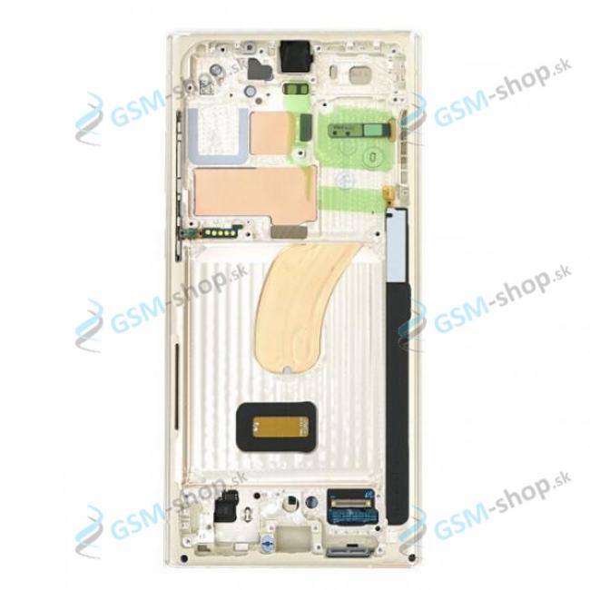 LCD displej Samsung Galaxy S23 Ultra (S918) a dotyk s krytom bielym Originl