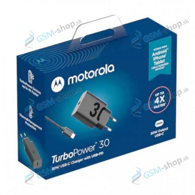 Nabjaka Motorola TURBOPOWER SJMC302 USB-C ierna 30W Originl blister