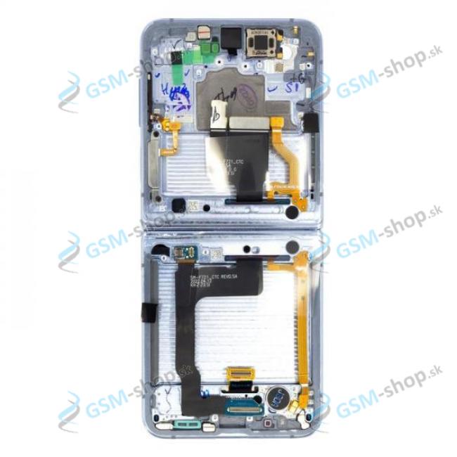 LCD displej Samsung Galaxy Z Flip 4 5G (F721) vntorn modr Originl