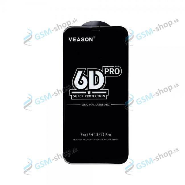 Tvrden sklo VEASON iPhone 15, 15 Pro, 14 Pro FULL GLUE ierne