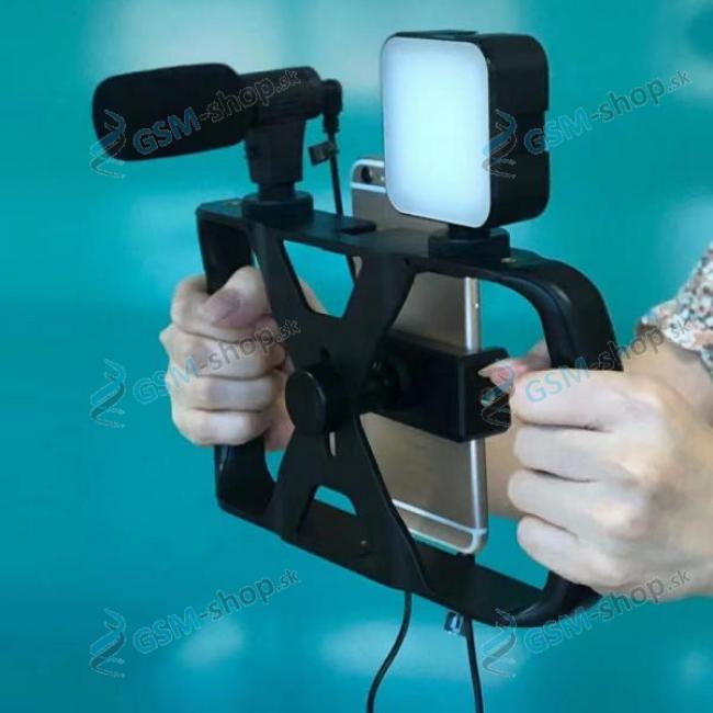 Selfie driak TL-49T a statv na mobil s BlueTooth ovldanm a LED lampou ierny