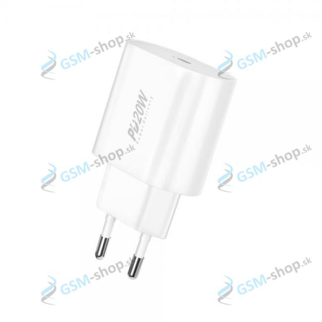 Nabjaka FONENG EU39 QC 3.0 PD 20W USB-C 3A biela