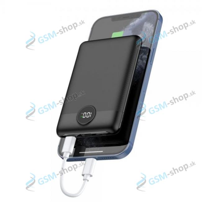 PowerBank VEGER S11 10 000 mAh QC 3.0 PD 22,5W s LED displejom ierna