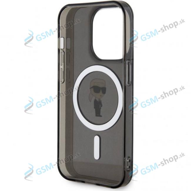 Pzdro Karl Lagerfeld IML Ikonik KLHMP15LHFCKNOK iPhone 15 Pro Magsafe ierne