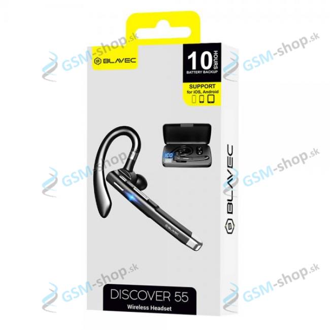 Bluetooth Headset BLAVEC DISCOVER 55 a Powerbanka (BHDI55-B) ierny