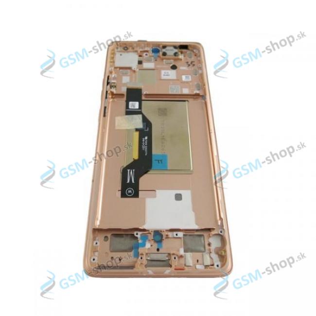 LCD displej Motorola Edge 50 (XT2407) a dotyk s krytom oranovm Originl