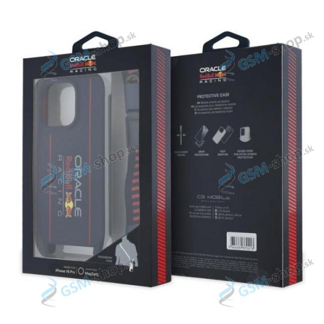 Pzdro Red Bull Vertical Logo RBHMP16L24SISOLRV iPhone 16 s Crossbody popruhom modr