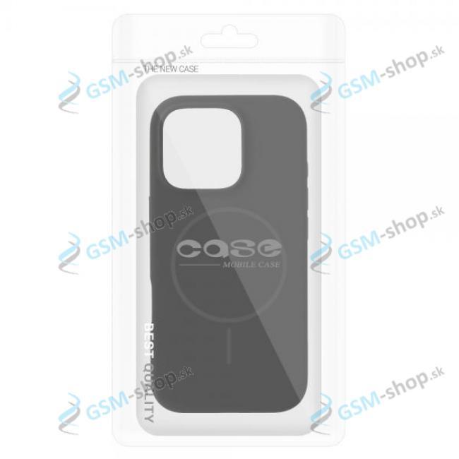 Pzdro silikn SLIM iPhone 16 MagSafe ierne