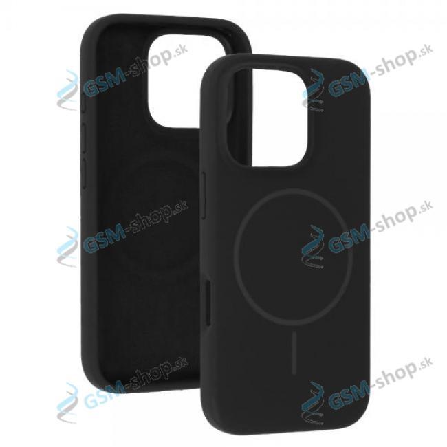 Pzdro silikn SLIM iPhone 16 MagSafe ierne