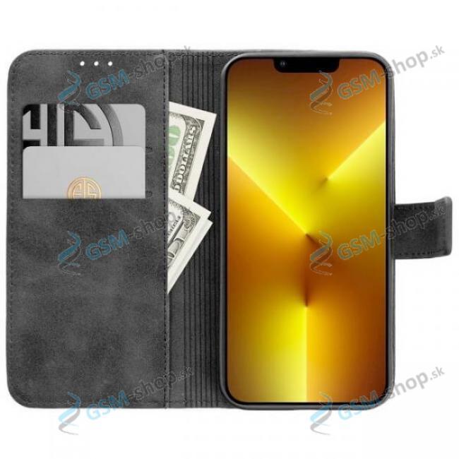 Pzdro TENDER iPhone 17 Pro knika ierna s prackou