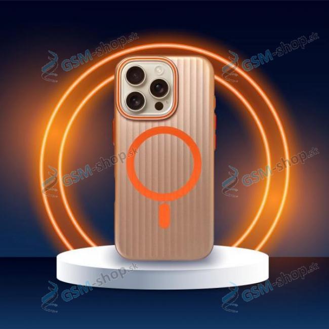 Pzdro silikn SIMPLY MAGSAFE iPhone 17 Pro zlat