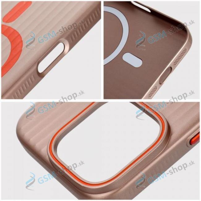 Pzdro silikn SIMPLY MAGSAFE iPhone 17 Pro zlat