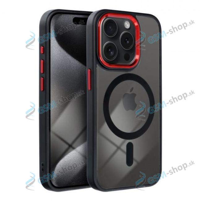 Pzdro silikn COLOR EDGE MAGSAFE iPhone 17 Air Black-Red