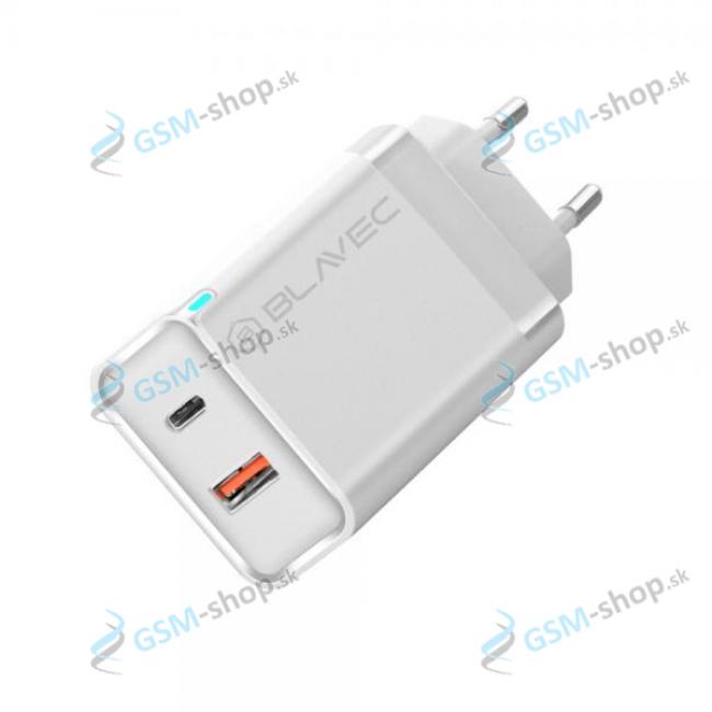Nabjaka BLAVEC BC-5 GaN PD QC 45W USB a USB-C 3A biela
