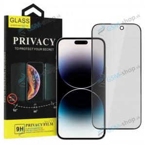 Tvrden sklo PRIVACY Samsung Galaxy A12, A12s, M12 cel displej FULL GLUE ierne