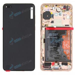 LCD displej Huawei P40 a dotyk s krytom zlatm Originl