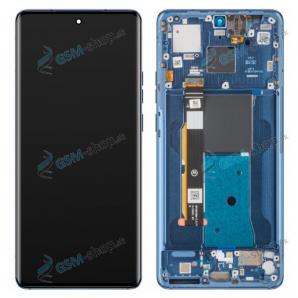 LCD displej Motorola Edge 40 (XT2303) a dotyk s krytom modrým Originál