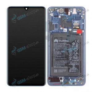 LCD displej Huawei Mate 20 a dotyk s krytom modrým Originál