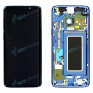 LCD displej Samsung Galaxy S9 (G960F) a dotyk s krytom modrm Originl