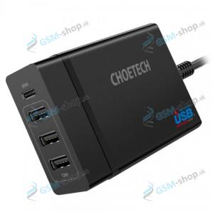 Cestovn nabjaka CHOETECH (PD72-1C3U) 60W 3xUSB ierna