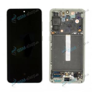 LCD displej Samsung Galaxy S21 FE 5G (G990) a dotyk s krytom zelenm Originl