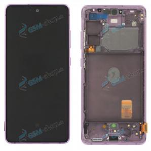LCD displej Samsung Galaxy S20 FE (G780F) a dotyk s krytom fialovým Originál