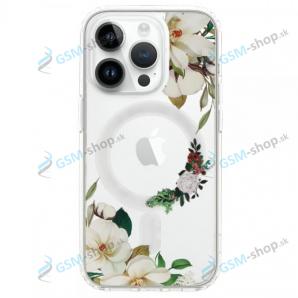Pzdro silikn iPhone 14 MagSafe FLOWER- B